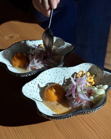 Ceviche peruano de corvina