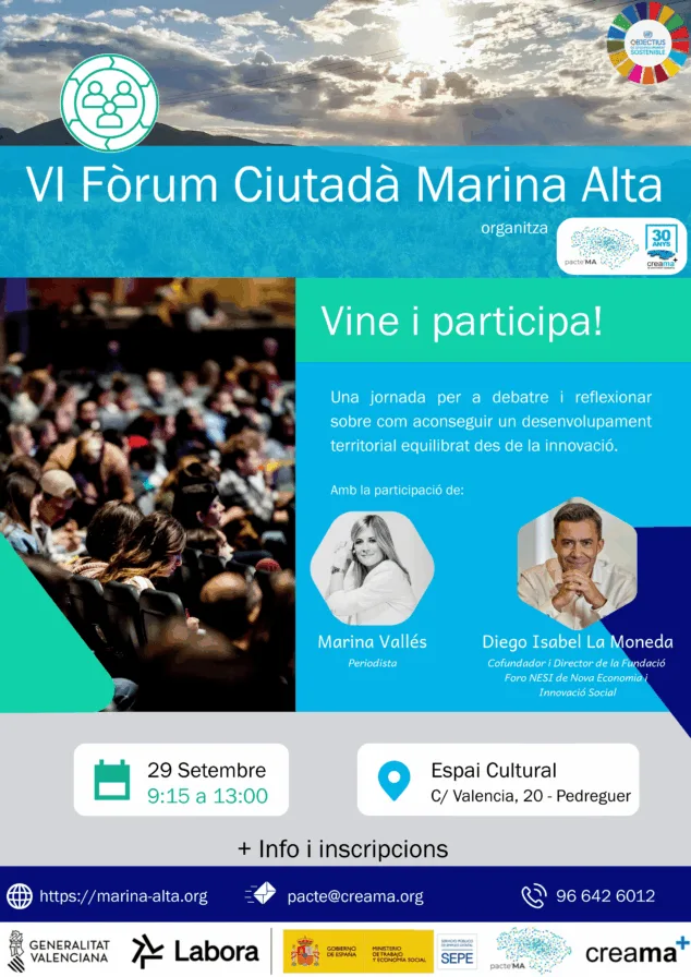 ¿Cómo mejorar el empleo en la Marina Alta? Pedreguer abre el debate 2 forum ciutada 2026