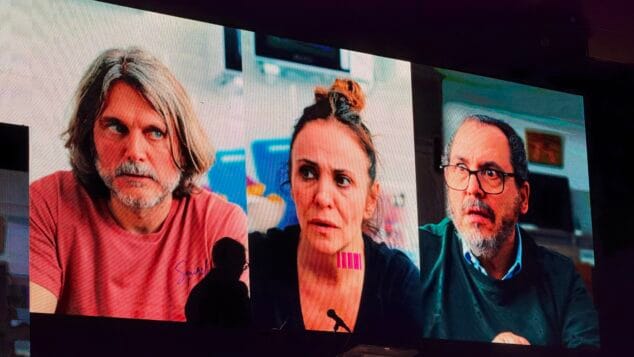 Imagen: Proyección de «Inquilinos», cortometraje protagonizado por Melani Olivares, reconocida con el premio a Mejor Actriz en Benissa en Corto