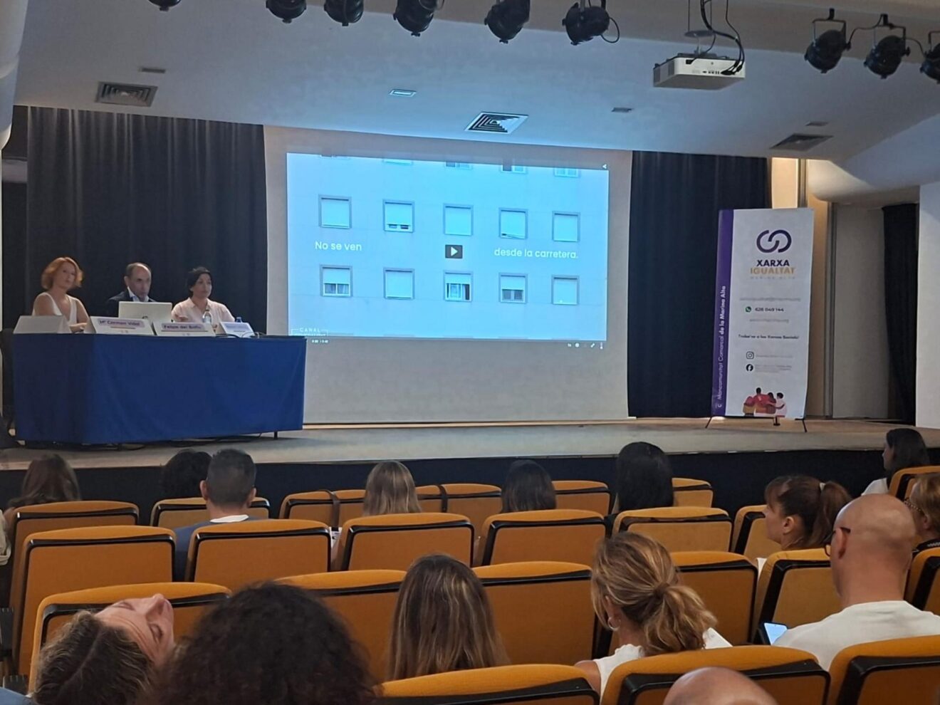 Ponentes durante la jornada comarcal contra la explotación sexual en Teulada