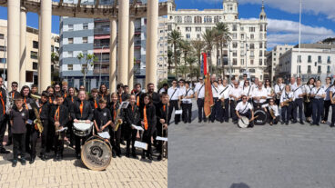 la agrupacio musical clau de fa calp y la associacio musical jalonense de xalo
