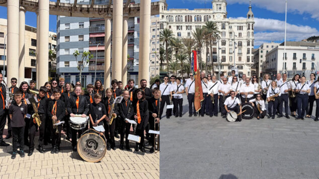 la agrupacio musical clau de fa calp y la associacio musical jalonense de xalo