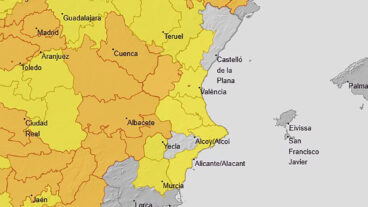 mapa de avisos activos de la aemet el viernes 4 septiembre 2026 en la comunitat valenciana