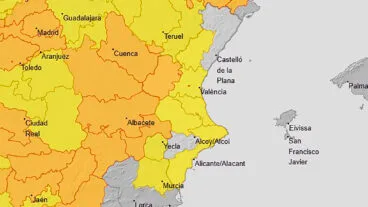 mapa de avisos activos de la aemet el viernes 4 septiembre 2026 en la comunitat valenciana