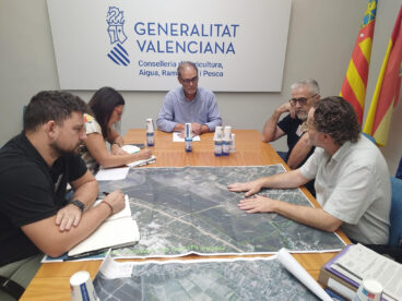 Pego se reúne con el secretario autonómico de Agricultura, Ganadería y Pesca de la Generalitat Valenciana, Vicente Tejero