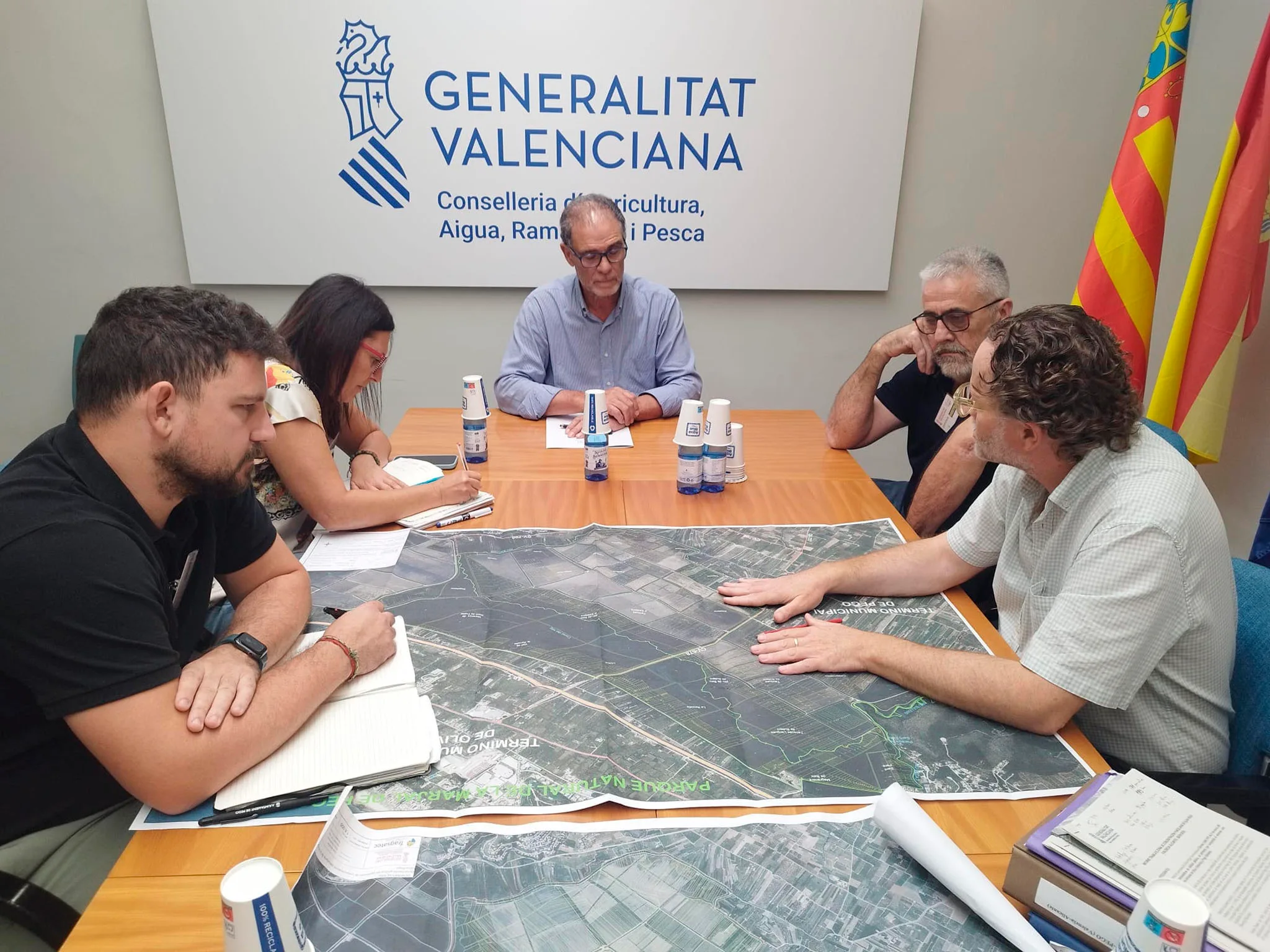 pego se reune con el secretario autonomico de agricultura ganaderia y pesca de la generalitat valenciana vicente tejero