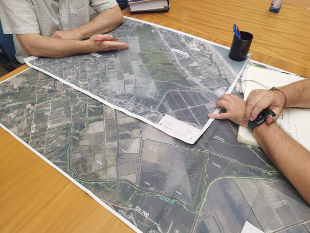 Imagen: Planos de la concentración parcelaria de la Marjal de Pego-Oliva