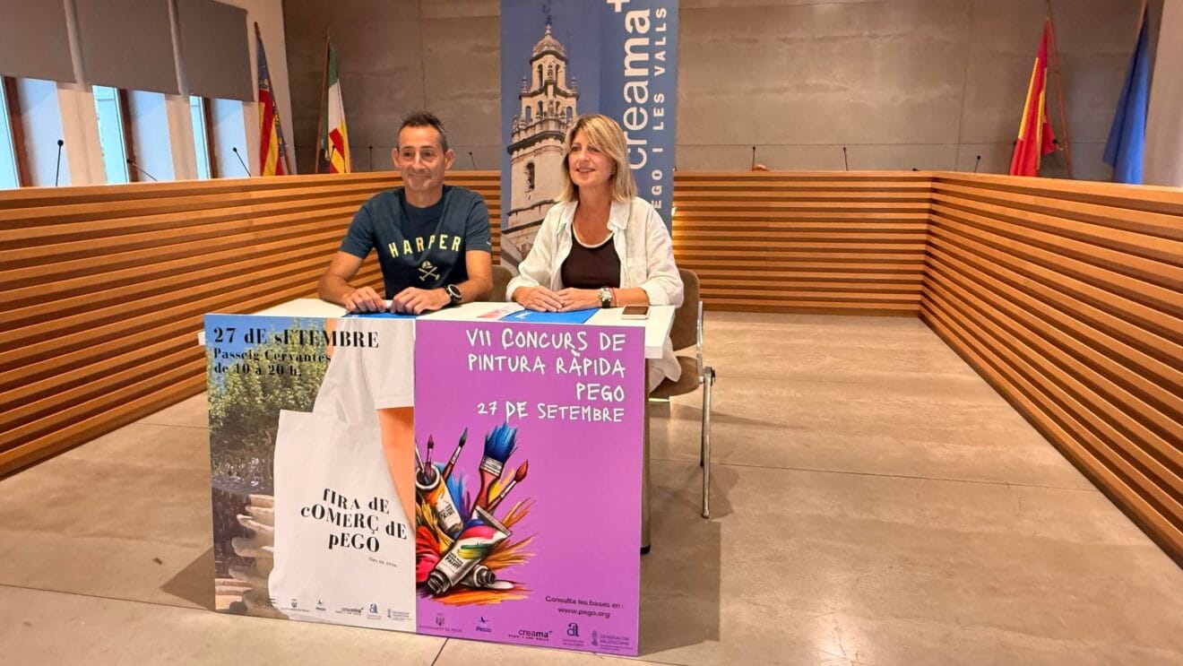 Presentación de la Feria de Comercio y el Concurso de Pintura Rápida de Pego