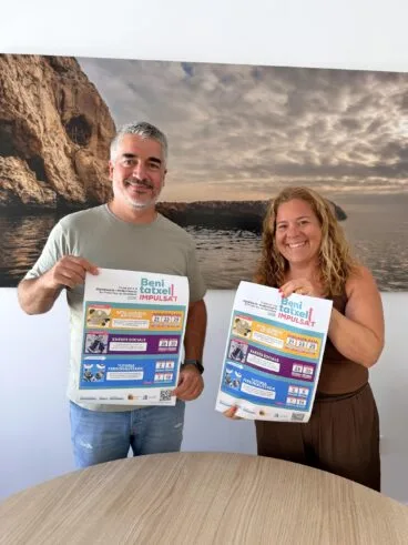 Javi Cabrera y Mayte Roldán presentan el programa ‘Benitatxell Impulsa’t 2026’