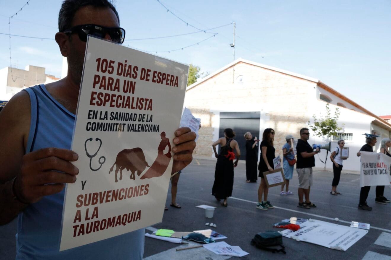 Protesta antitaurina de Ondara sin crueldad animal