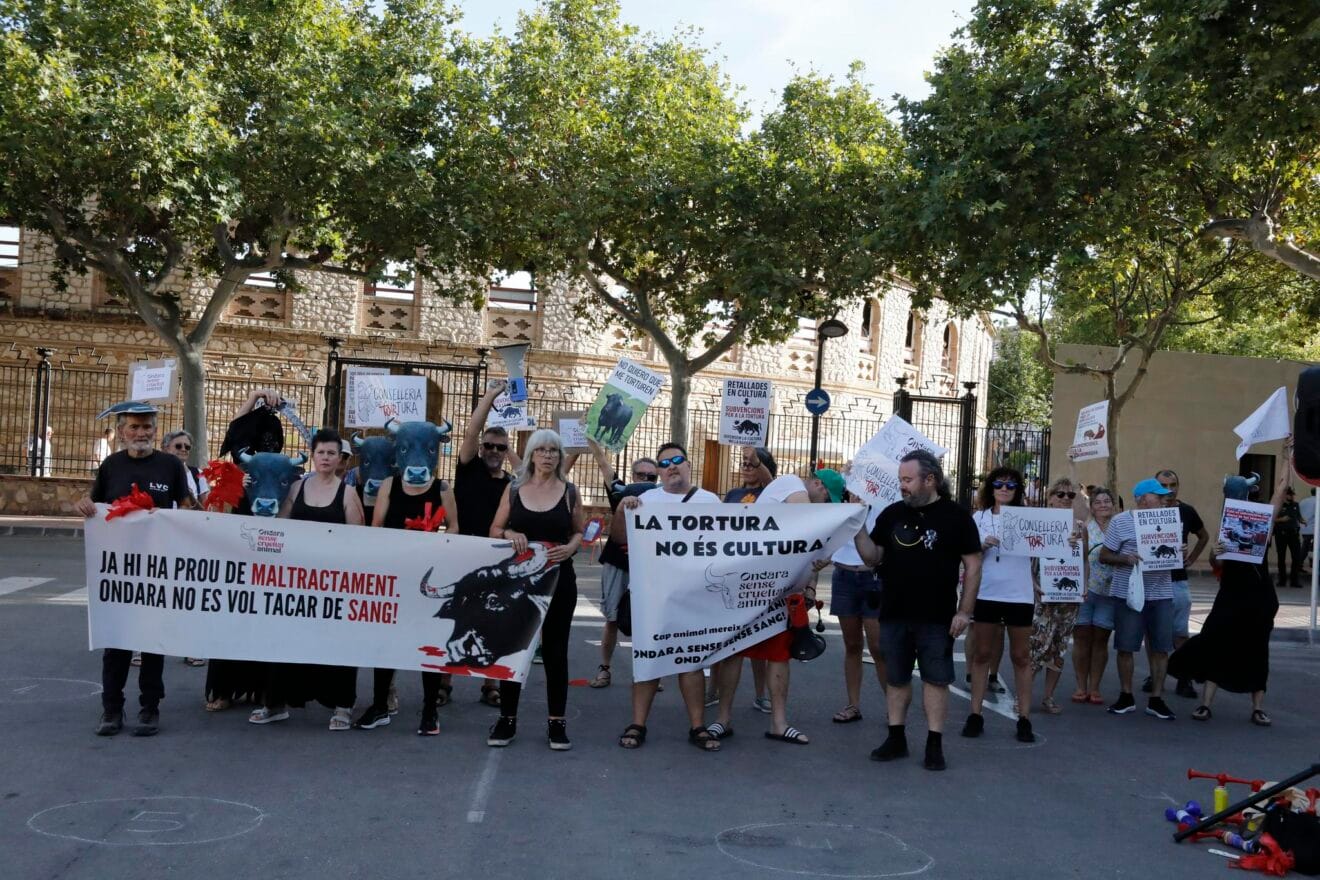Concentración antitaurina de 'Ondara sense crueltat animal'