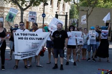 Concentración contra la tauromaquia convocada por ‘Ondara sin crueldad animal’