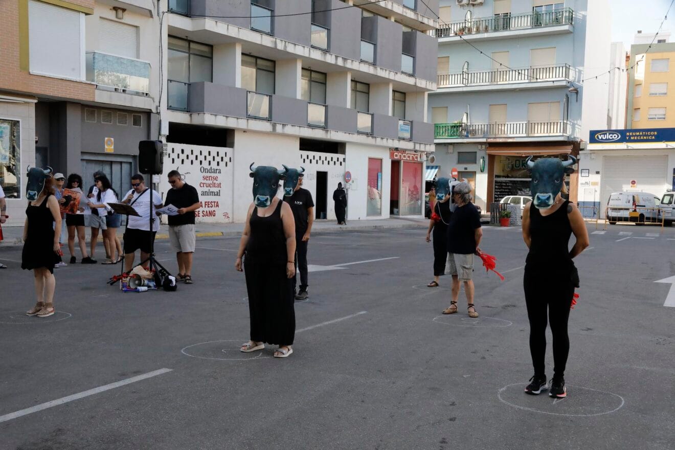 Protesta de Ondara sin crueldad animal contra las corridas de toros