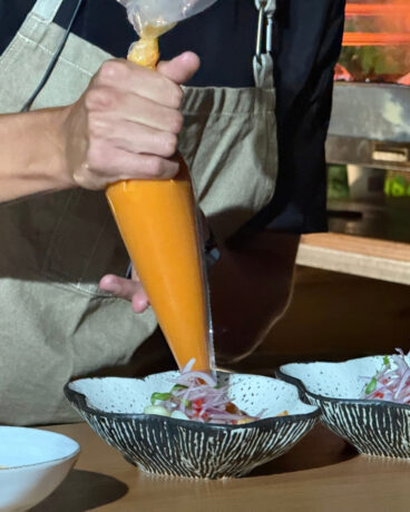 Toques finales del primer plato