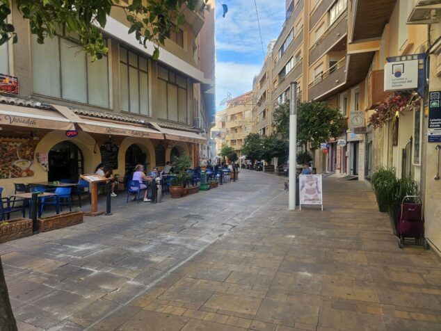 Imagen: Calle de Calp propuesta para reurbanizar