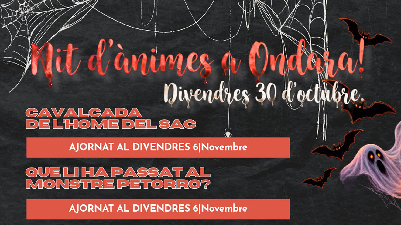 Cambios en la programación de la Nit d'Ànimes de Ondara