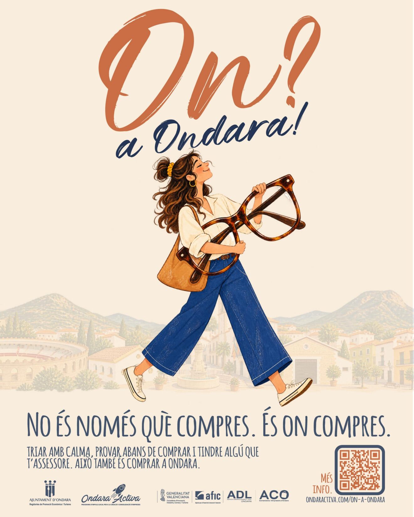 Cartel de la campaña 'On? A Ondara!'