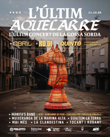 Cartel de ‘Lúltim aquelarre’ de La Gossa Sorda en Pego