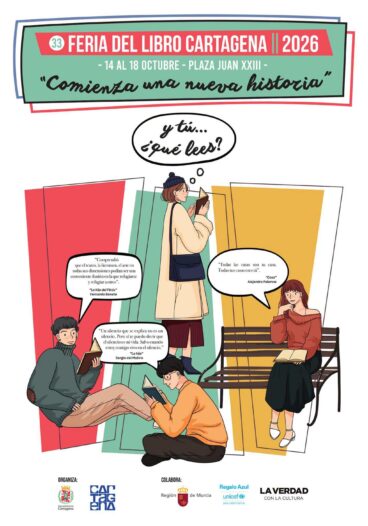 Cartel de la 33ª Feria del Libro de Cartagena 2026