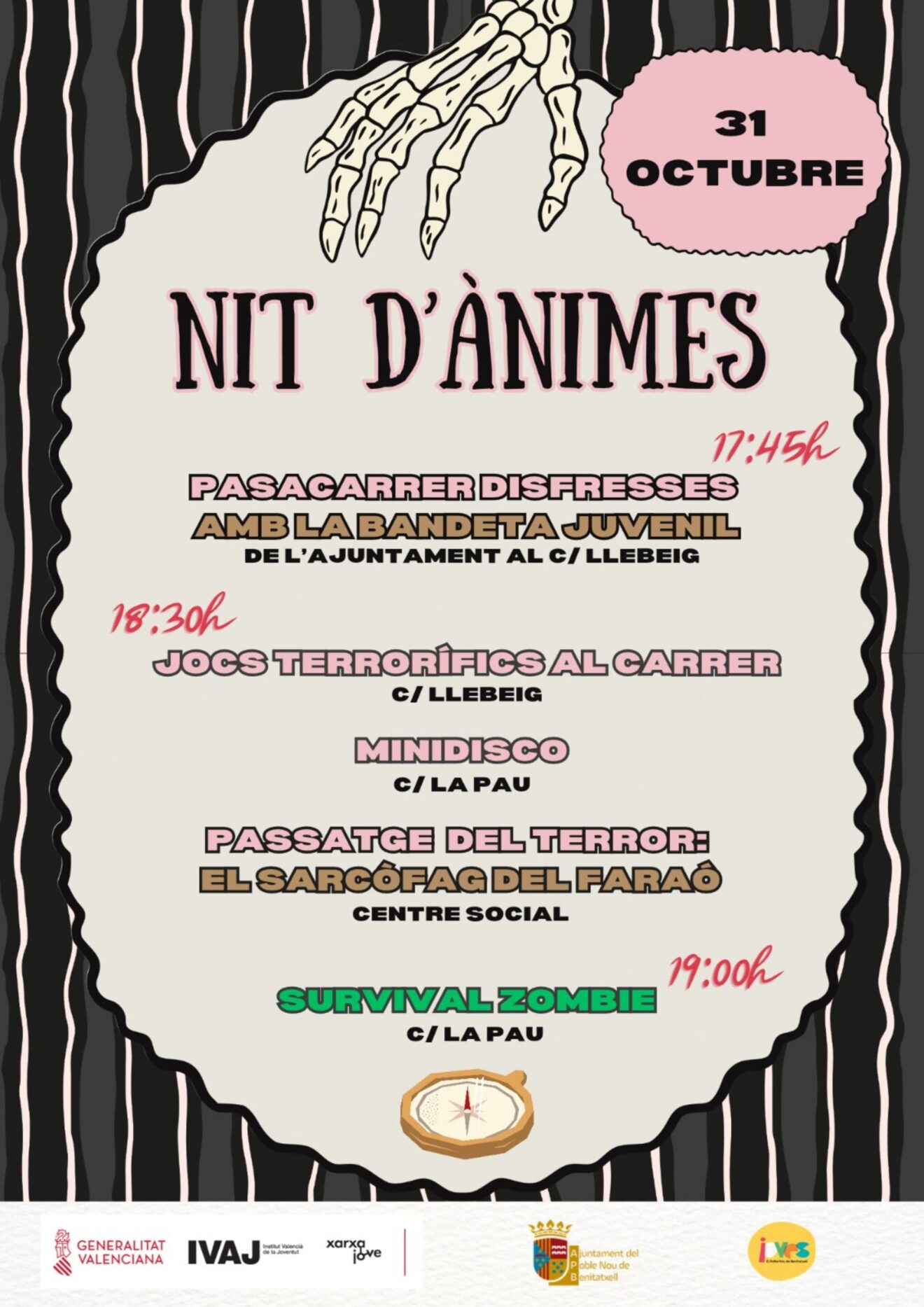 Cartel de la 'Nit d'Ànimes' en Benitatxell