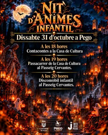 Cartel promocional de la Nit d’Ànimes Infantil de Pego