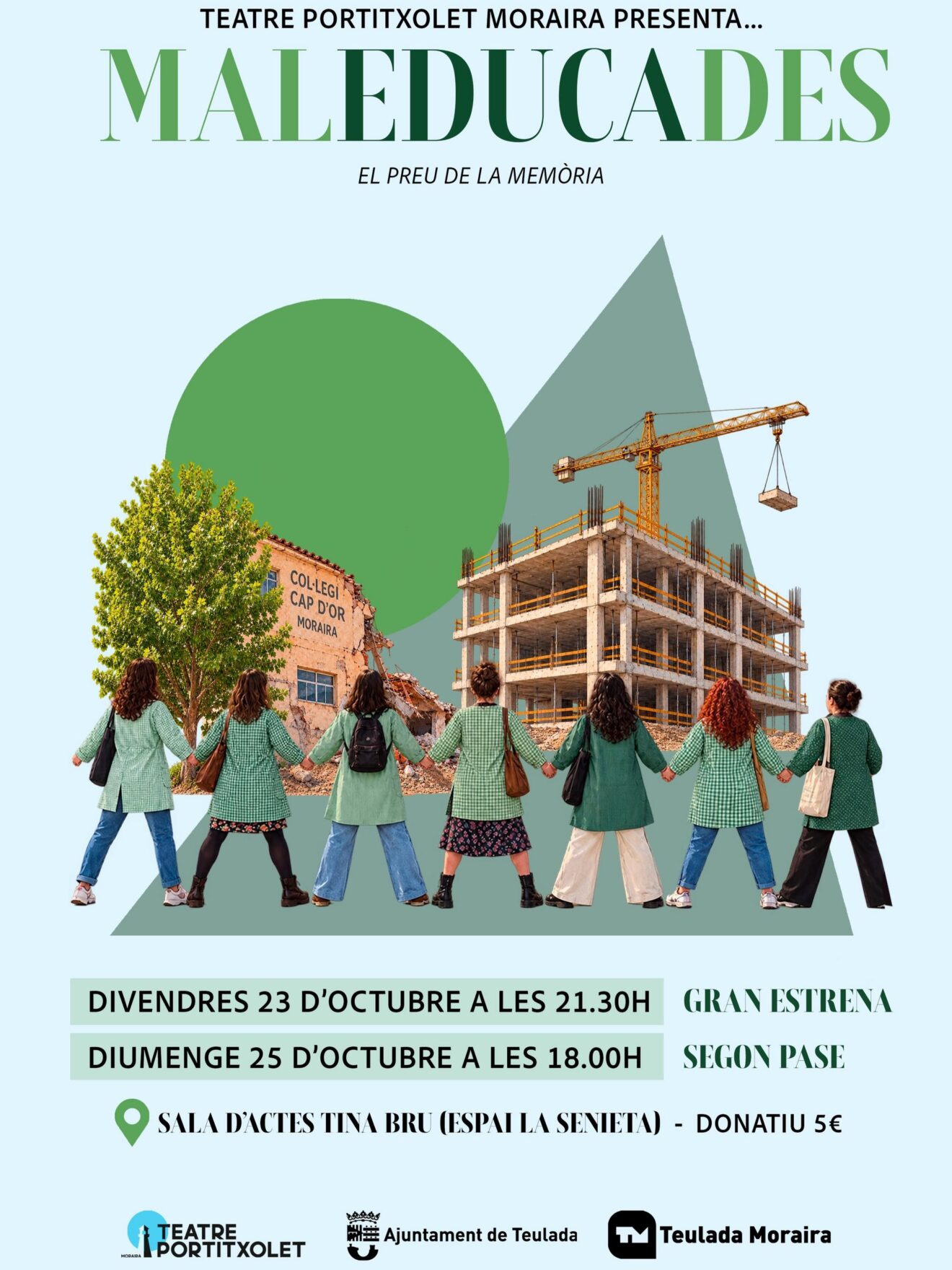 Cartel promocional de la obra de teatro 'Maleducades'