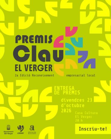 Cartel de los II Premis Clau El Verger