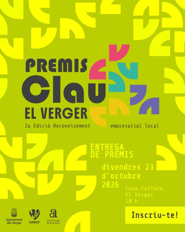 Imagen: Cartel II Premis Clau El Verger 2026