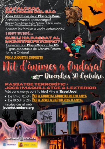 Cartel anunciador de la ‘Nit d’Ànimes a Ondara’