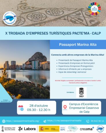 Cartel X Encuentro Empresas Turísticas Calp