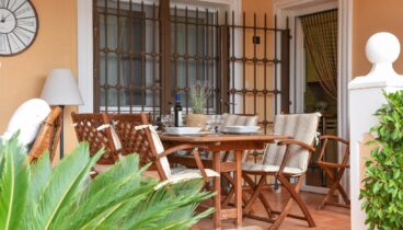 Comedor exterior techado