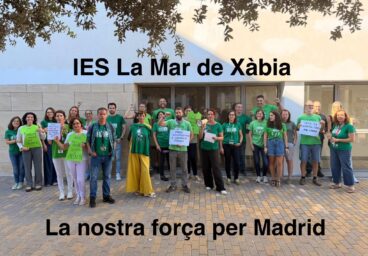 Concentración del profesorado del IES La Mar de Xàbia