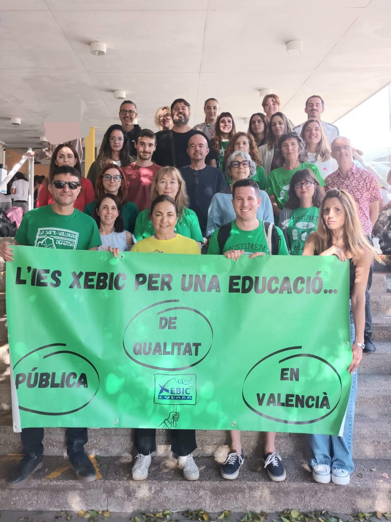 Concentración del profesorado del IES Xebic de Ondara