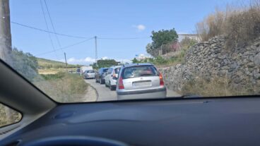 embotellamiento en el camino abiar alta de teulada