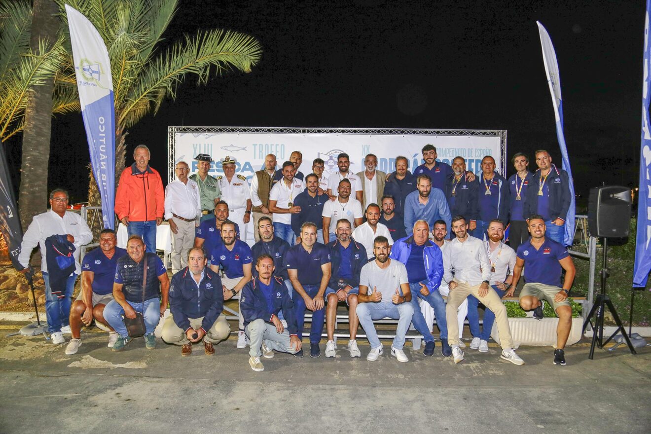 Foto de familia del Campeonato de España y Trofeo de Pesca en Moraira