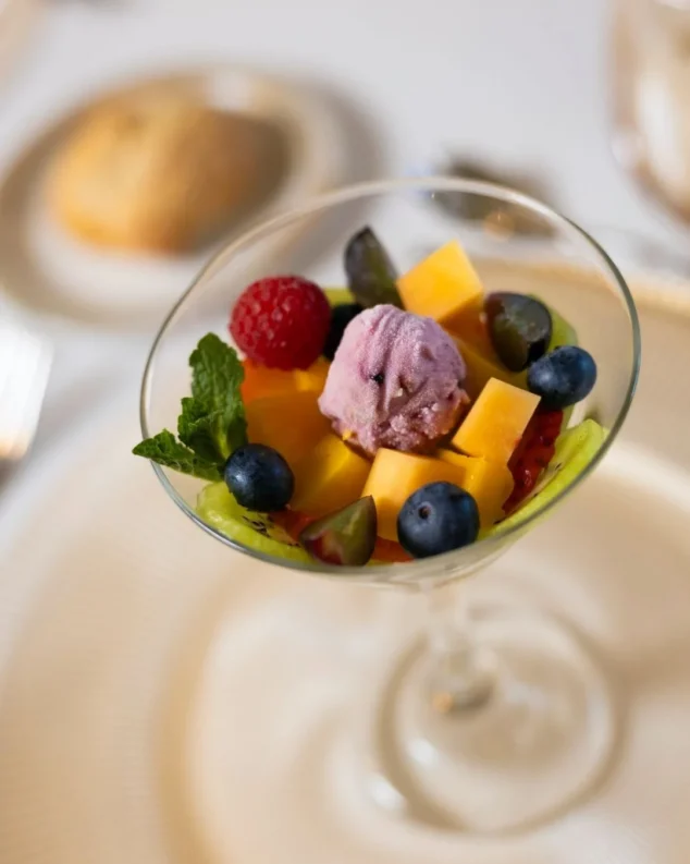 frutas de invierno chocolate y frutos secos