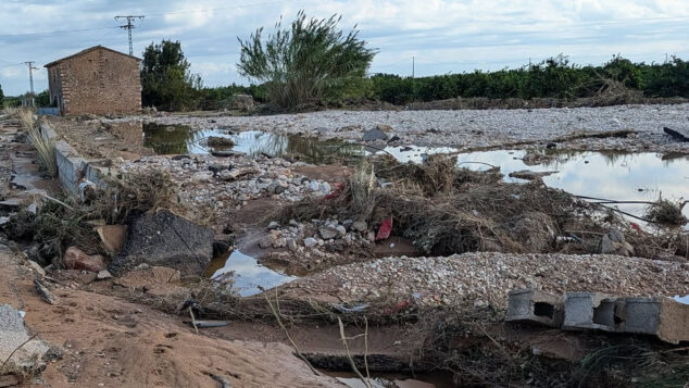 La Generalitat recomienda mantener la suspensión de la caza en la Marjal de Pego-Oliva 1 Imagen: Infraestructuras afectadas en Pego - Imagen del Ayuntamiento de Pego