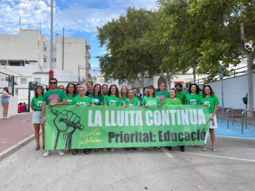 Las protestas docentes continúan en la Marina Alta mientras siguen abiertas las reivindicaciones educativas 6 movilizacion educativa en el cp mediterrania y graull de xabia el 1 de octubre 2026