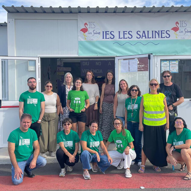 Imagen: Movilización educativa en el IES Les Salines de Calp el 1 de octubre 2026
