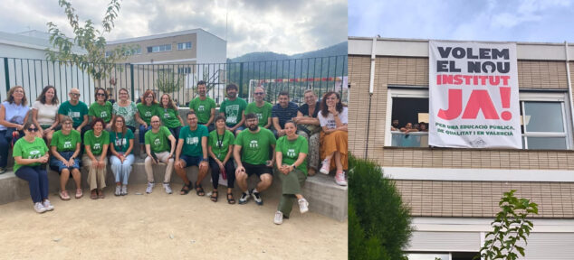 Imagen: Movilización educativa en la sección del IES en Orba el 1 de octubre 2026