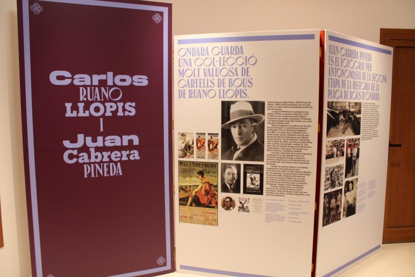 Paneles expositivos del nuevo Museo de la Plaza de Toros de Ondara
