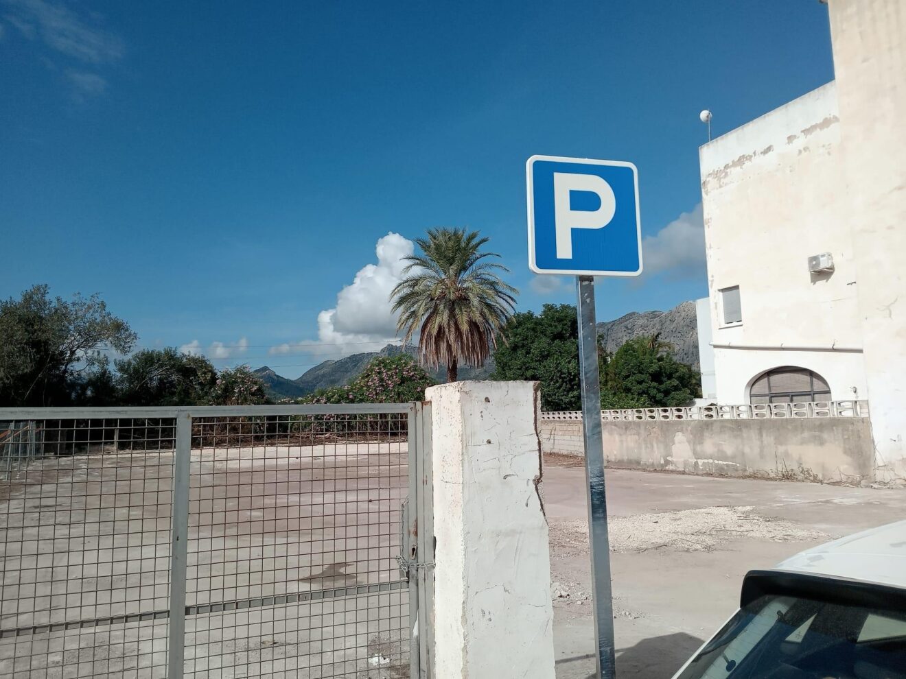 Vista general del nuevo Aparcamiento Blasco Ibáñez en Ondara