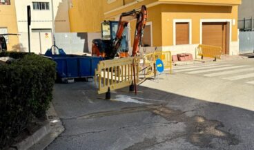 Obras de mejora de viales en Teulada
