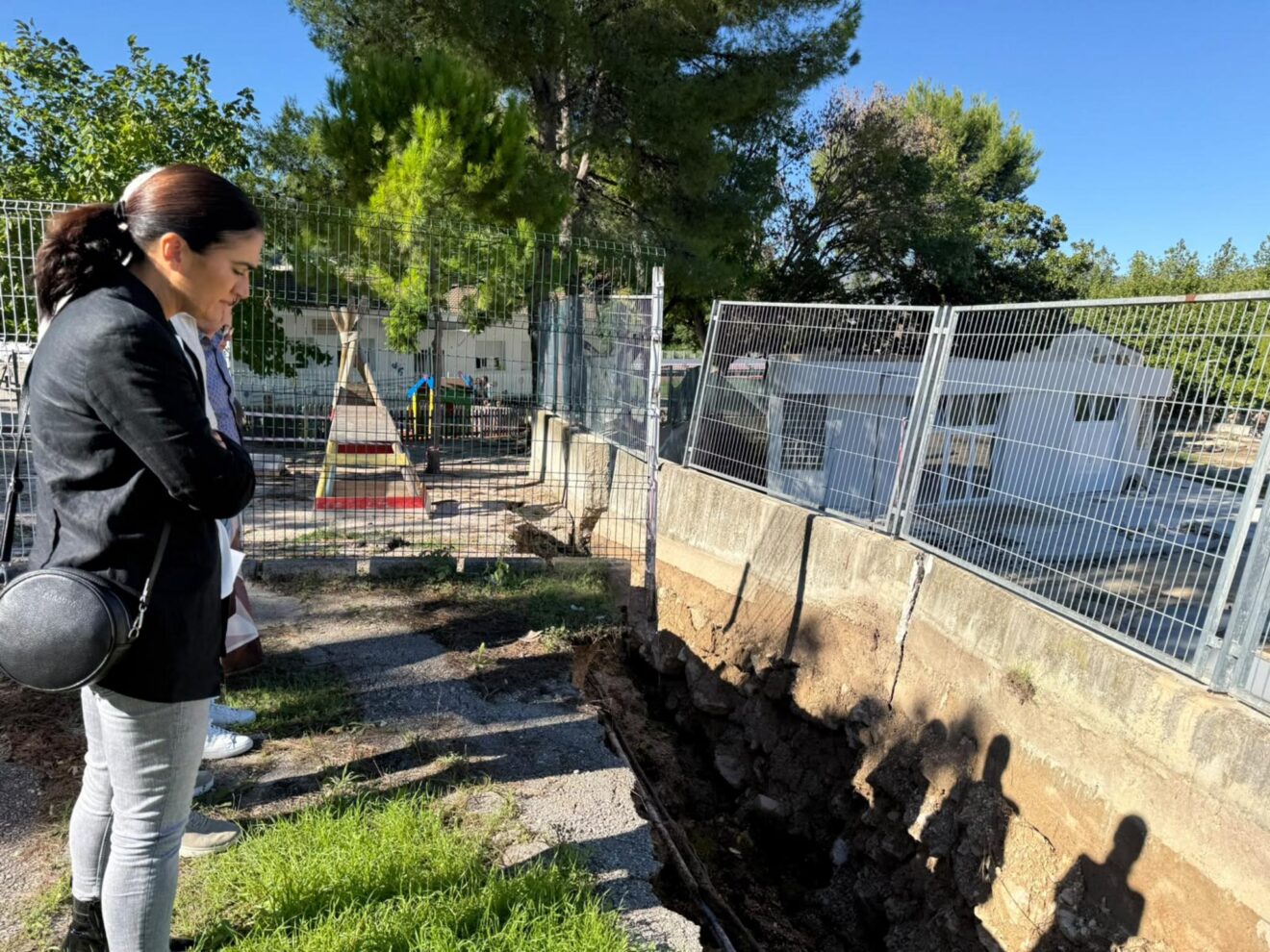 Visita a los daños de la DANA en el colegio Ambra de Pego