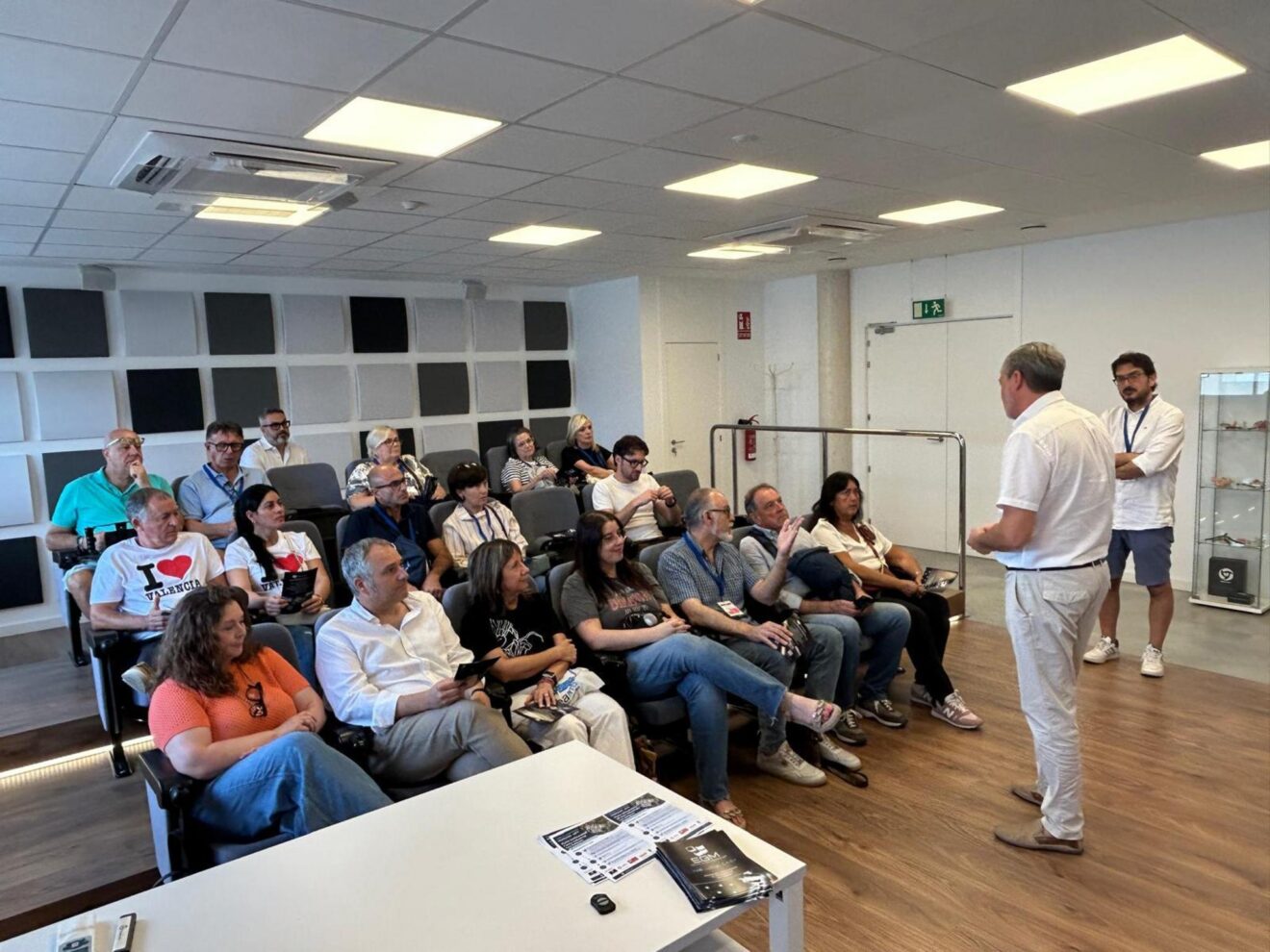 Presentación a la delegación de Orte en el área industrial Les Galgues