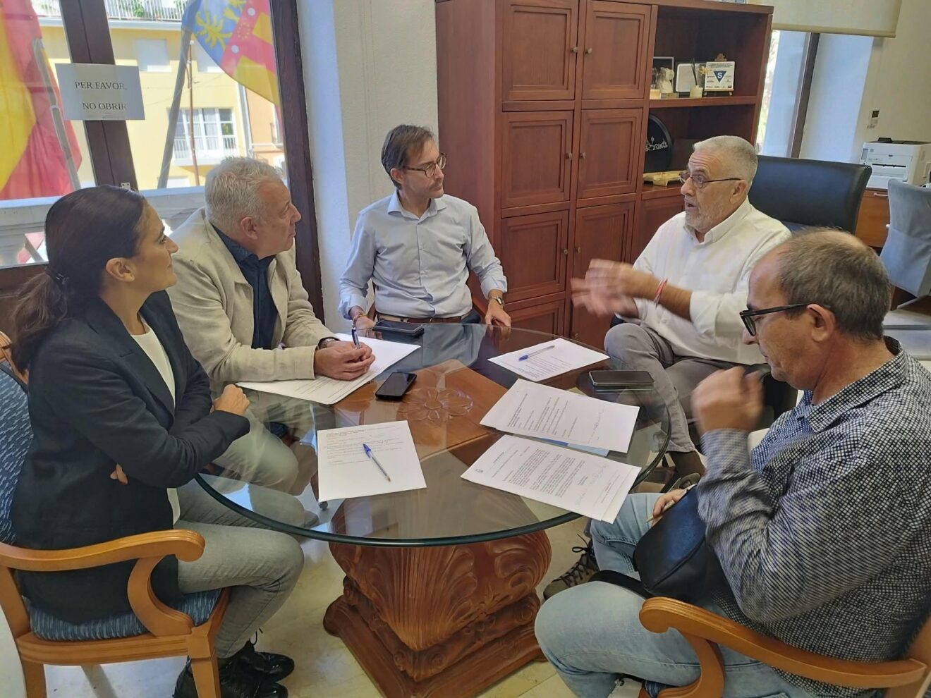 Reunión entre el Ayuntamiento de Pego y la Conselleria de Educación