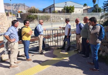 Visita a la estación de tren de Gata de Gorgos