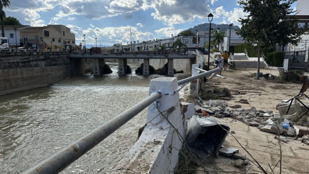 Imagen: Río Girona en Els Poblets el de 20 octubre 2026 tras la DANA Adam