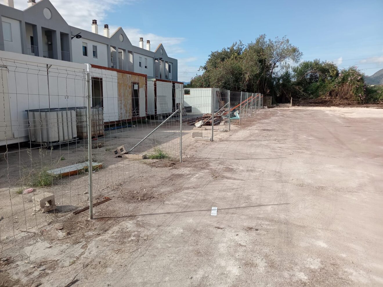 Terreno del nuevo aparcamiento Blasco Ibáñez en Ondara