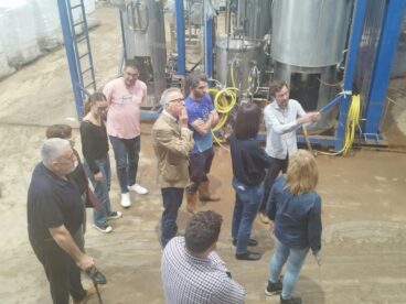 Visita de autoridades a las zonas afectadas por el temporal en Pego